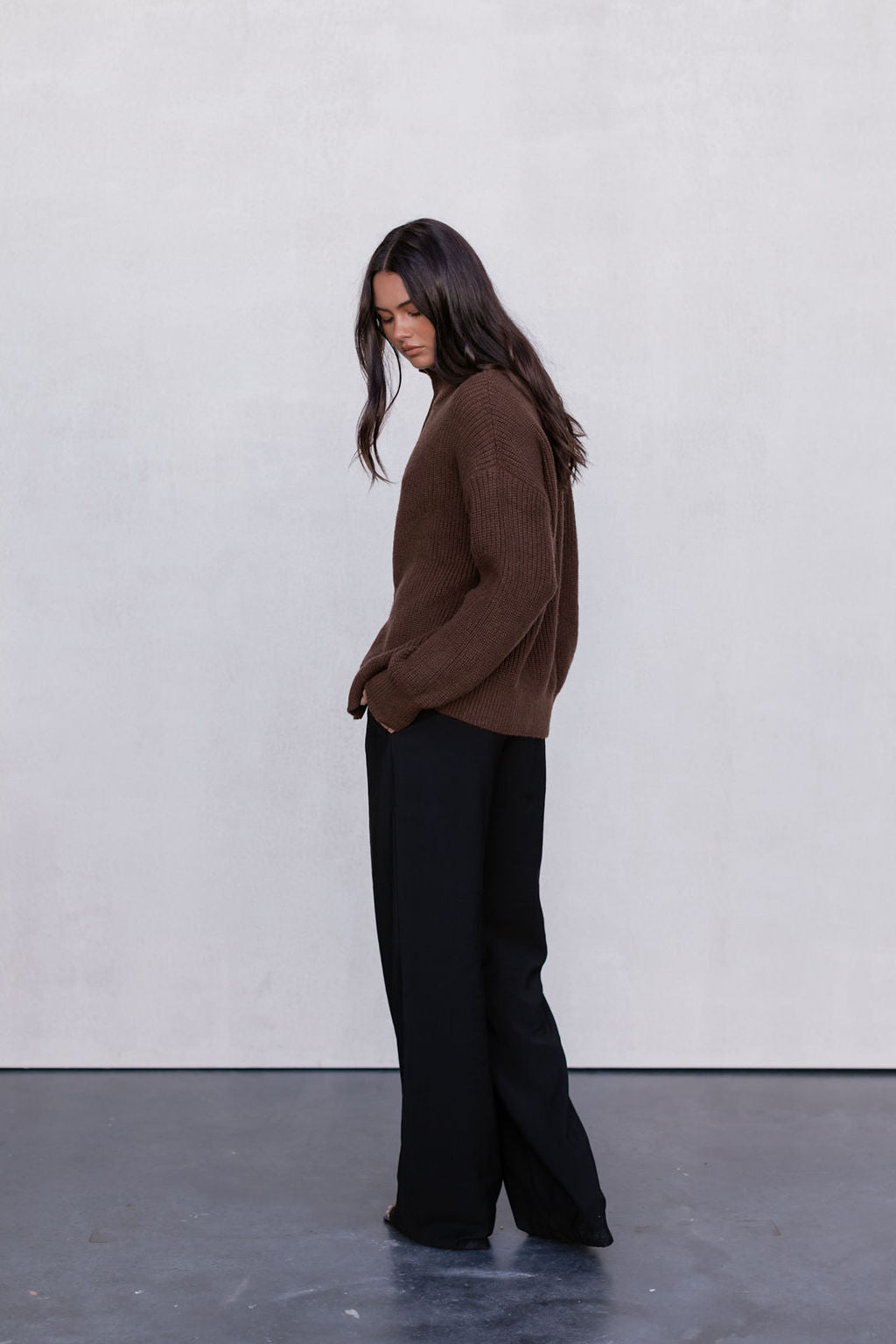 Jai Knit Jumper - Chocolate Brown