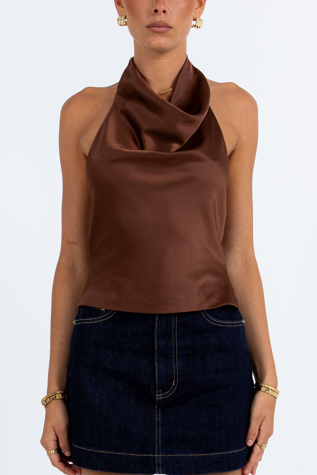 Inara Halter Top Chocolate