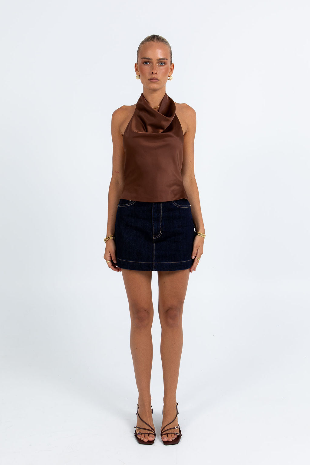 Inara Halter Top Chocolate