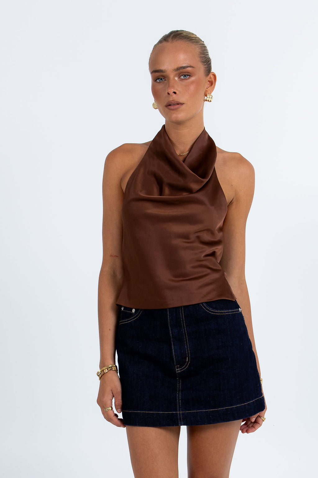 Inara Halter Top Chocolate