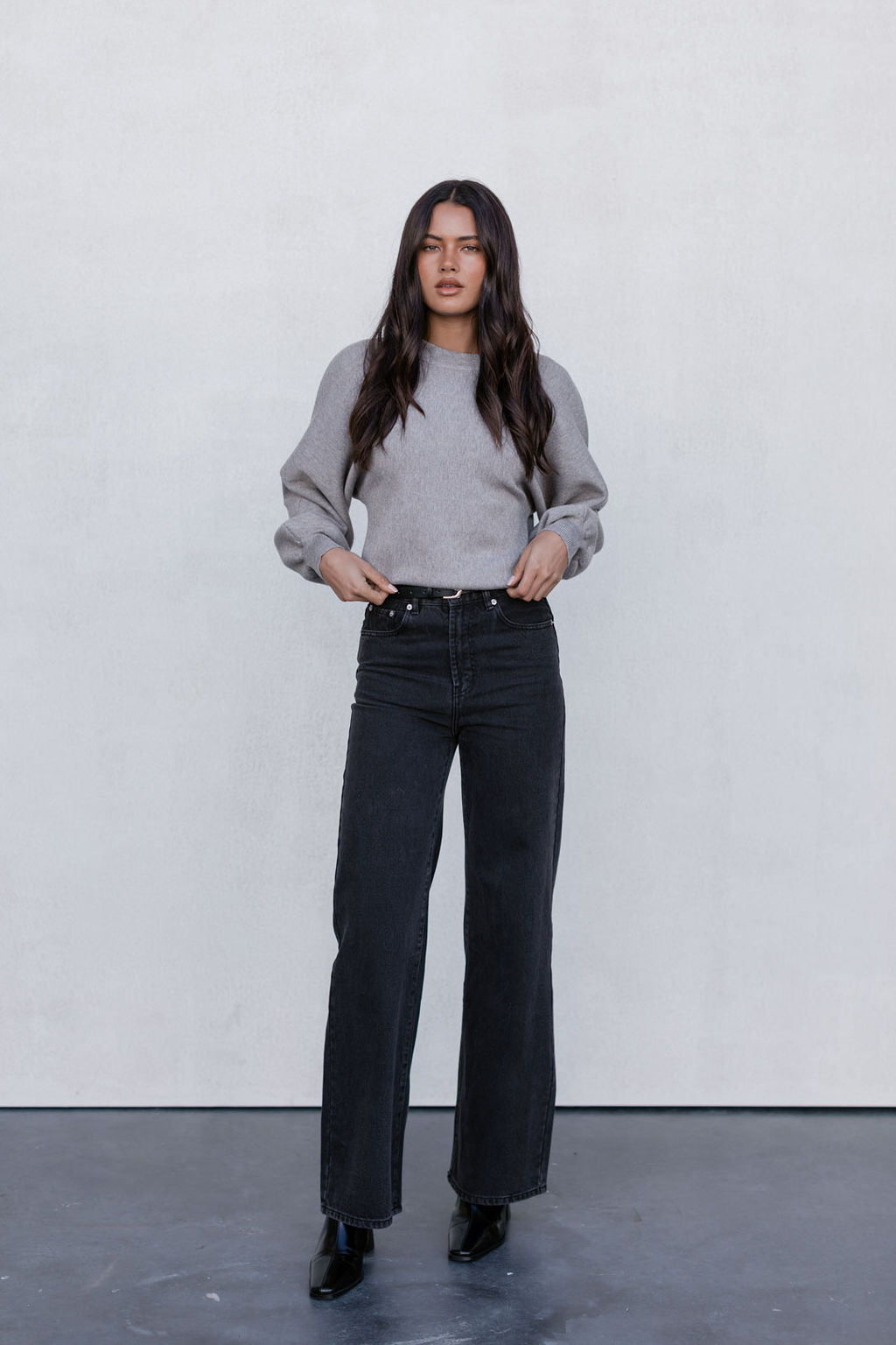 Yanica Knit Jumper - Grey