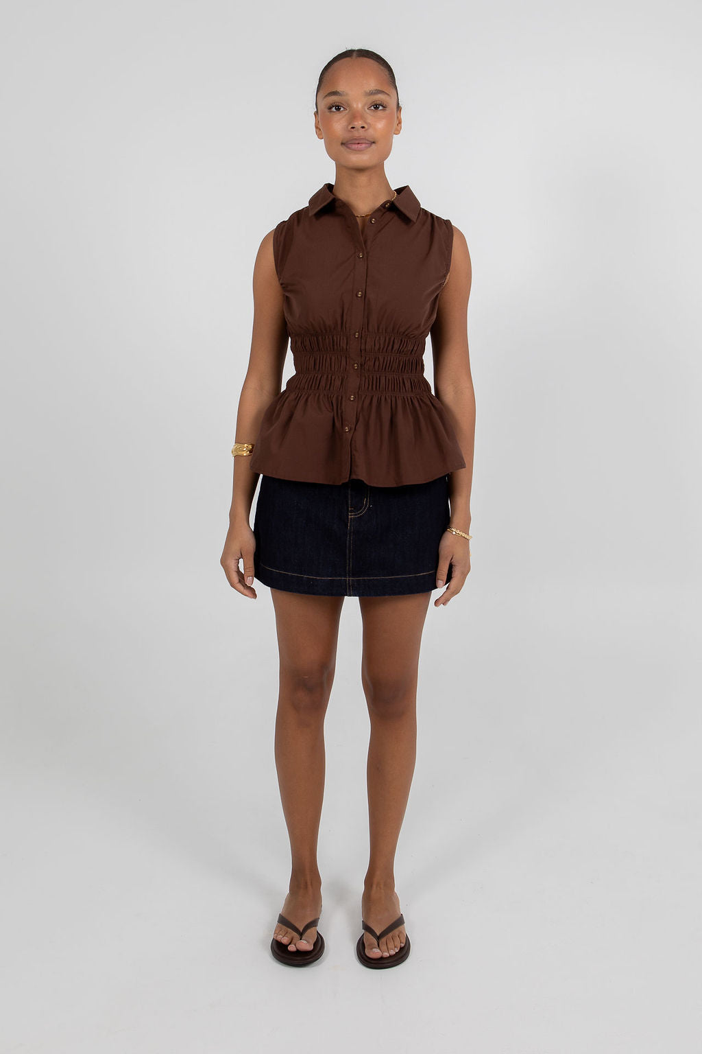 Blake Top - Chocolate Brown