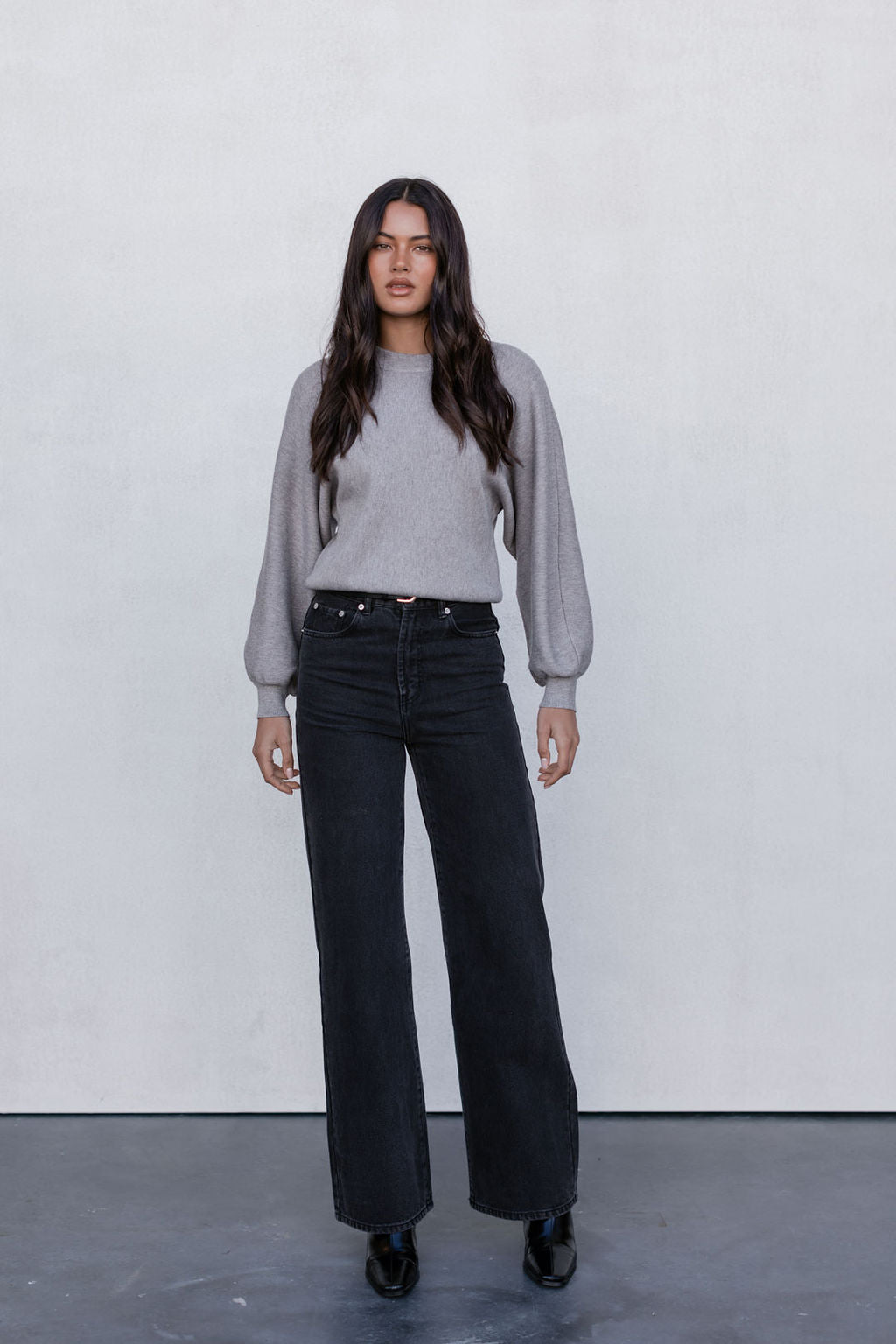 Yanica Knit Jumper - Grey