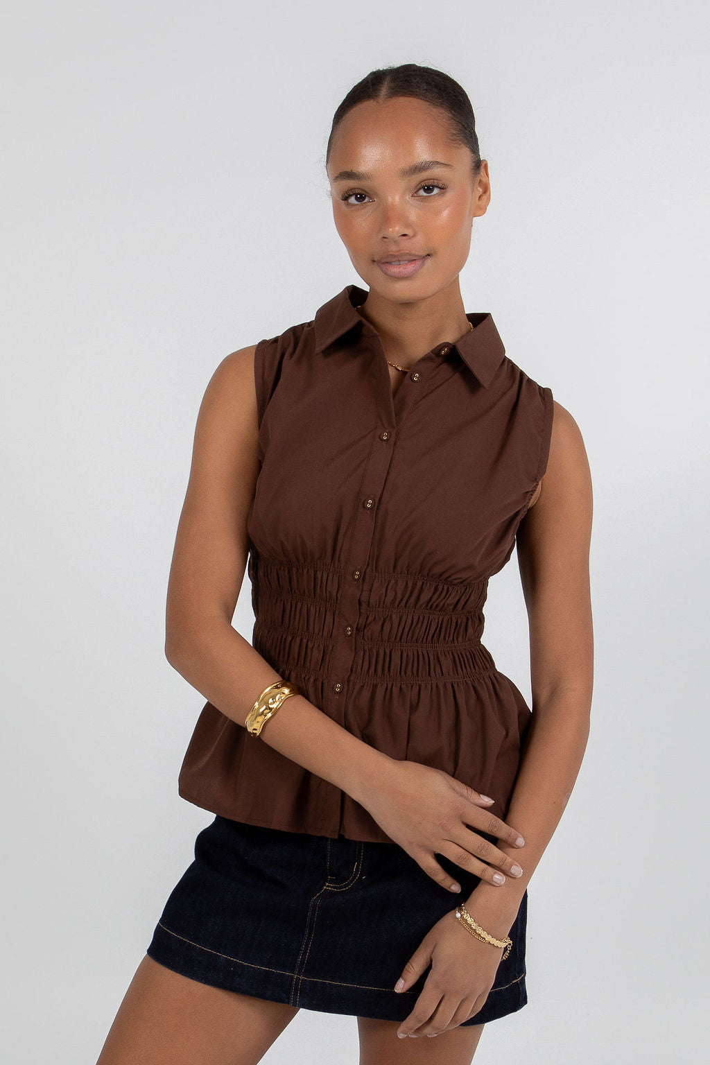 Blake Top - Chocolate Brown