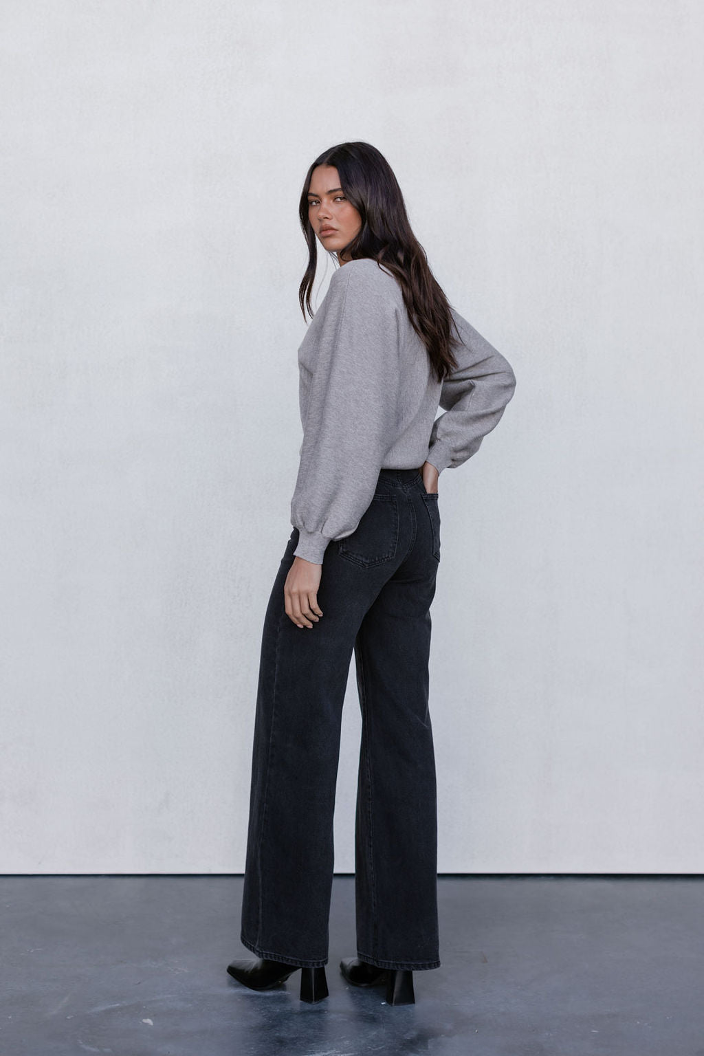 Yanica Knit Jumper - Grey