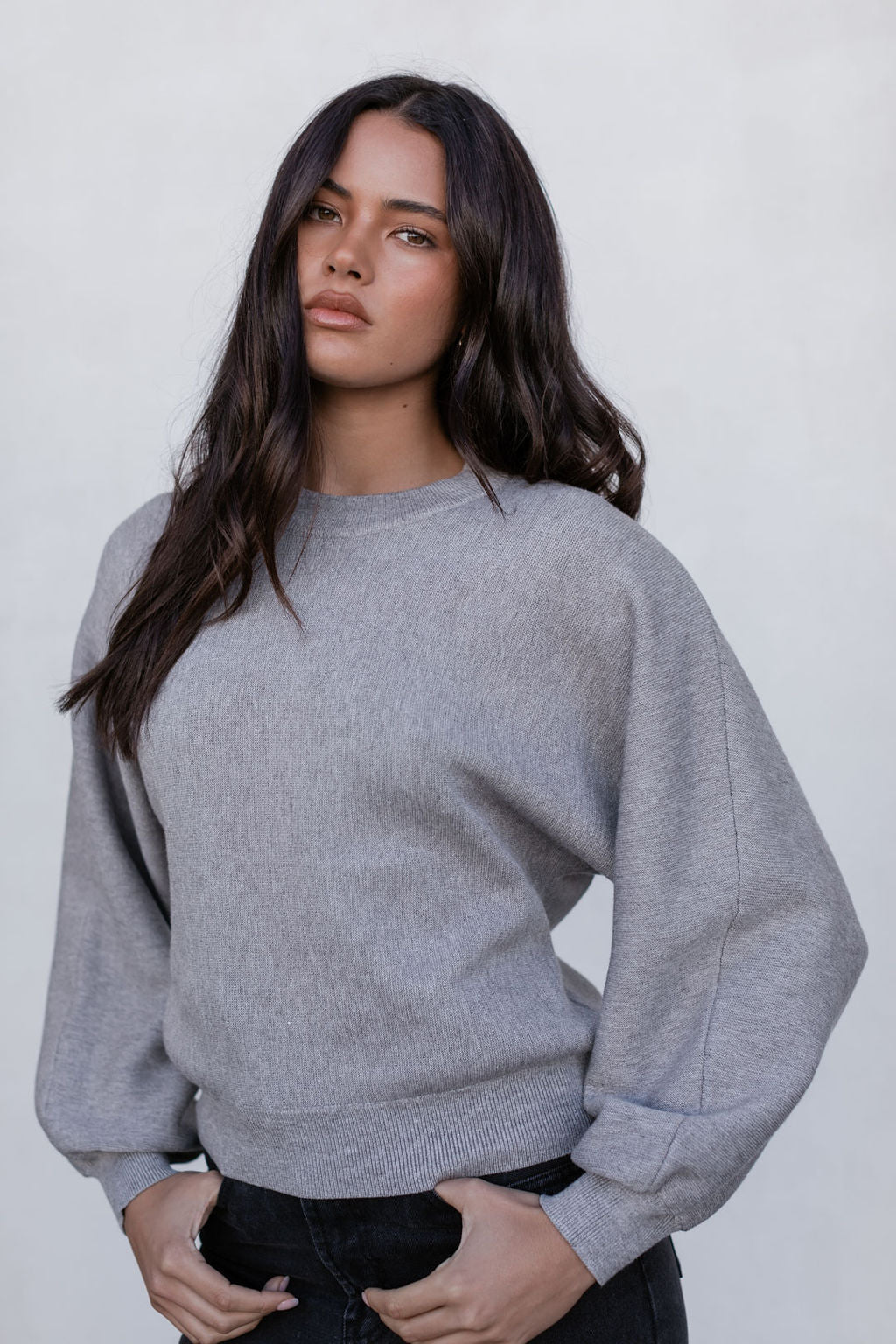 Yanica Knit Jumper - Grey