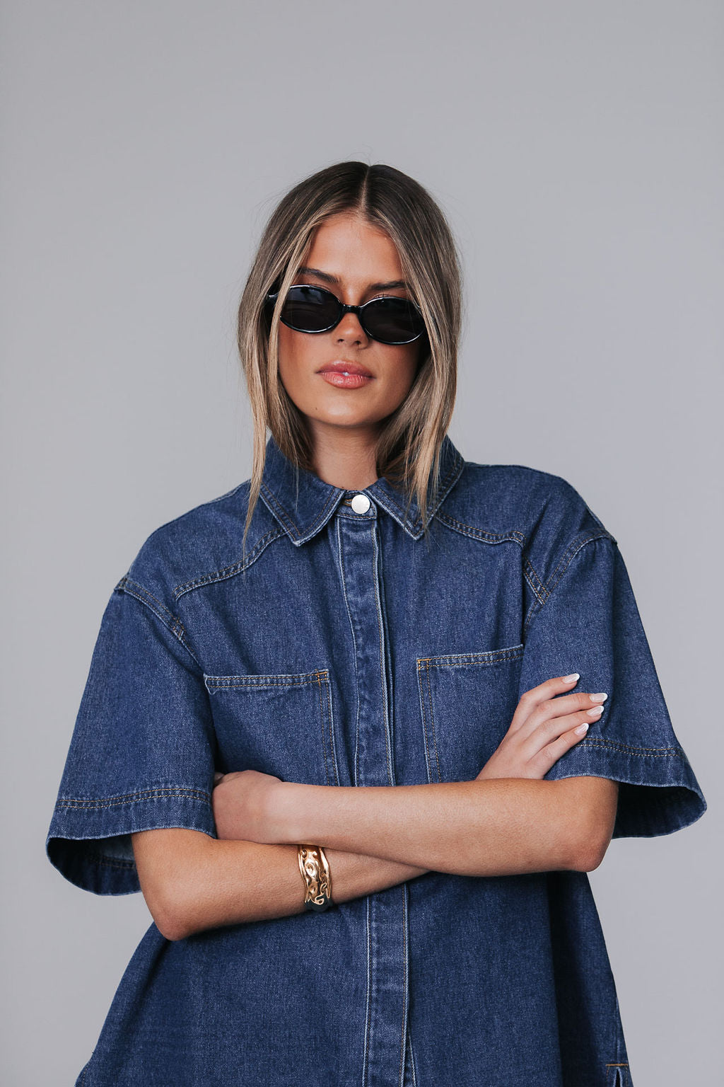 Veira Denim Shirt Classic Blue