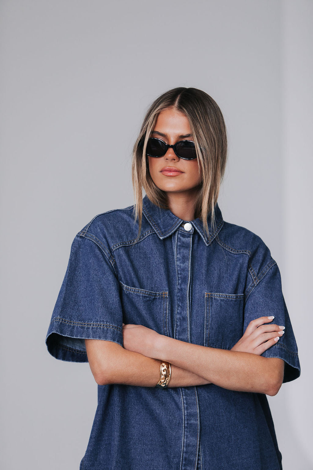 Veira Denim Shirt - Classic Blue