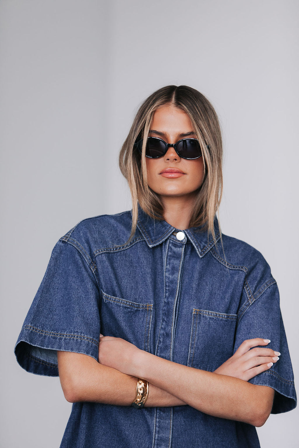 Veira Denim Shirt - Classic Blue
