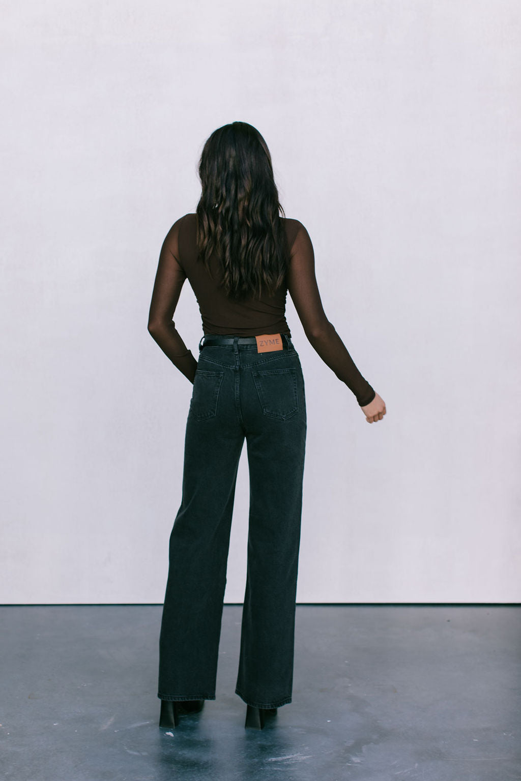 Dakitah Long-sleeve Top - Espresso Brown Mesh