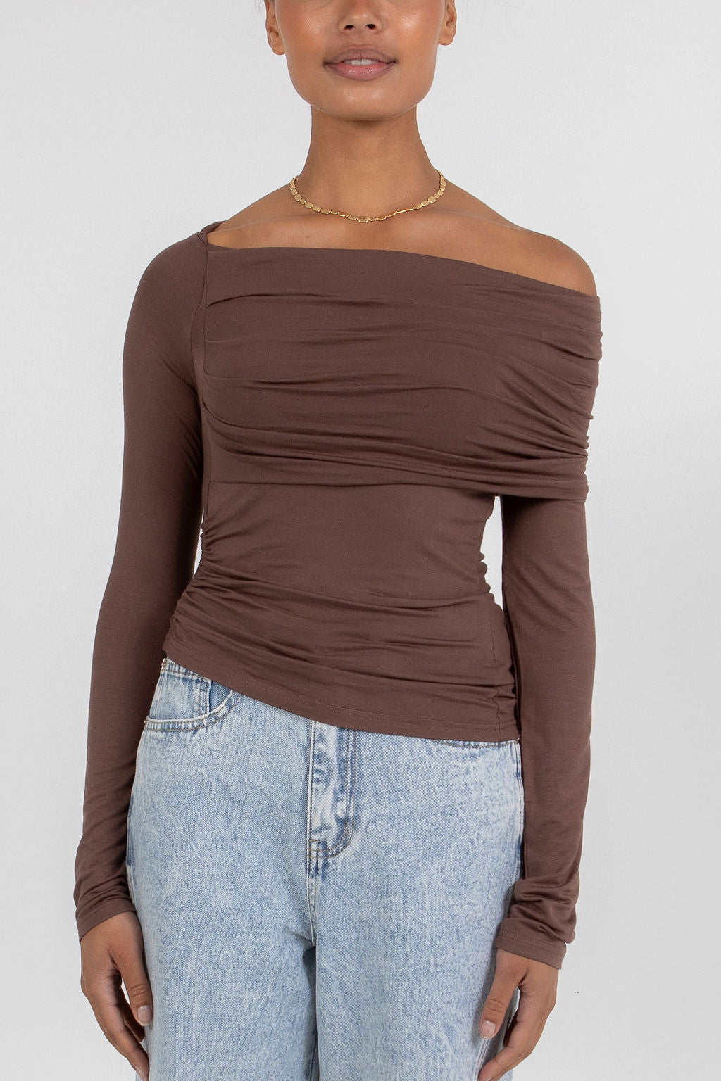 Kaya Top - Chocolate Brown