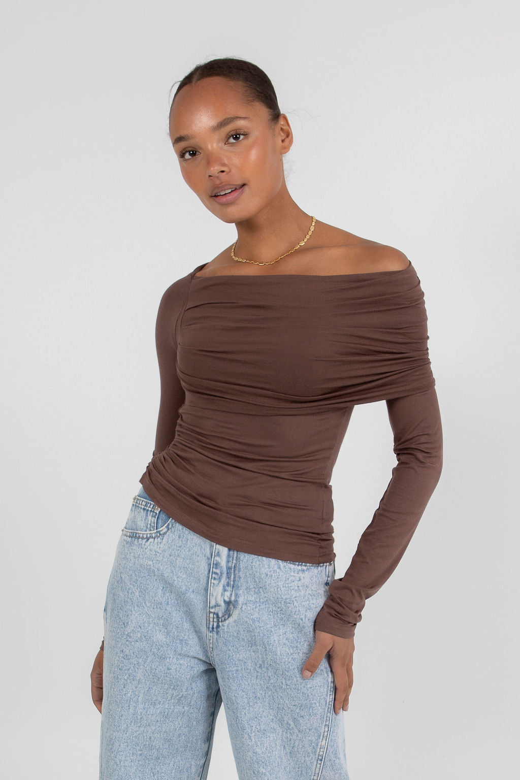 Kaya Top - Chocolate Brown