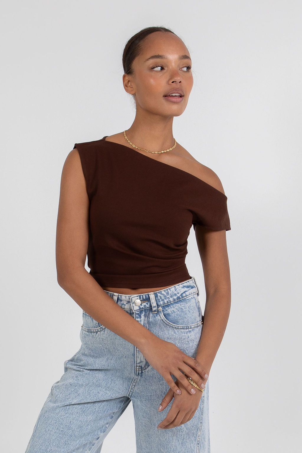 Jacinta Top - Chocolate Brown