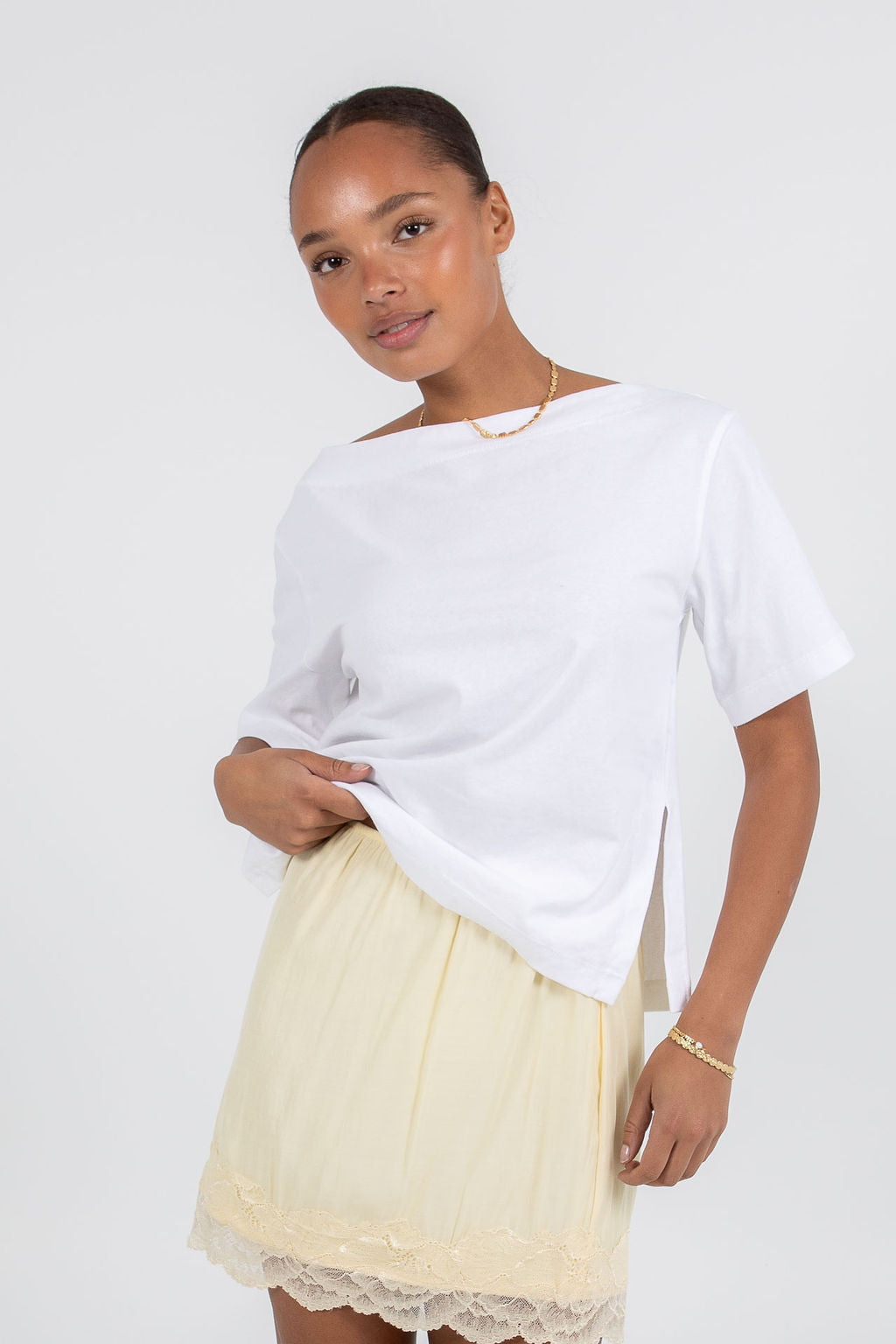 Octavia Mini Skirt - Lemon