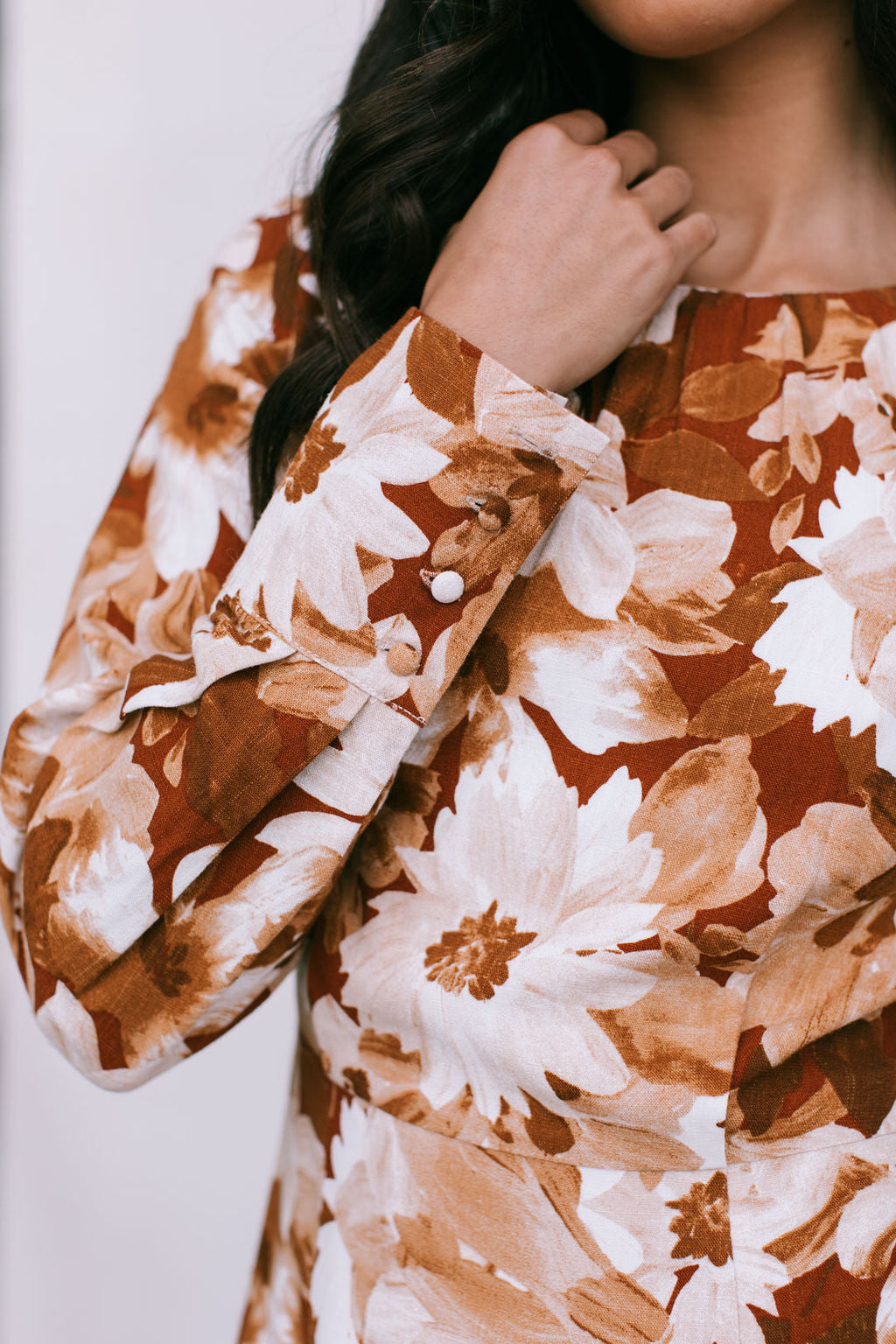 Molto Mini Dress - Rust Floral