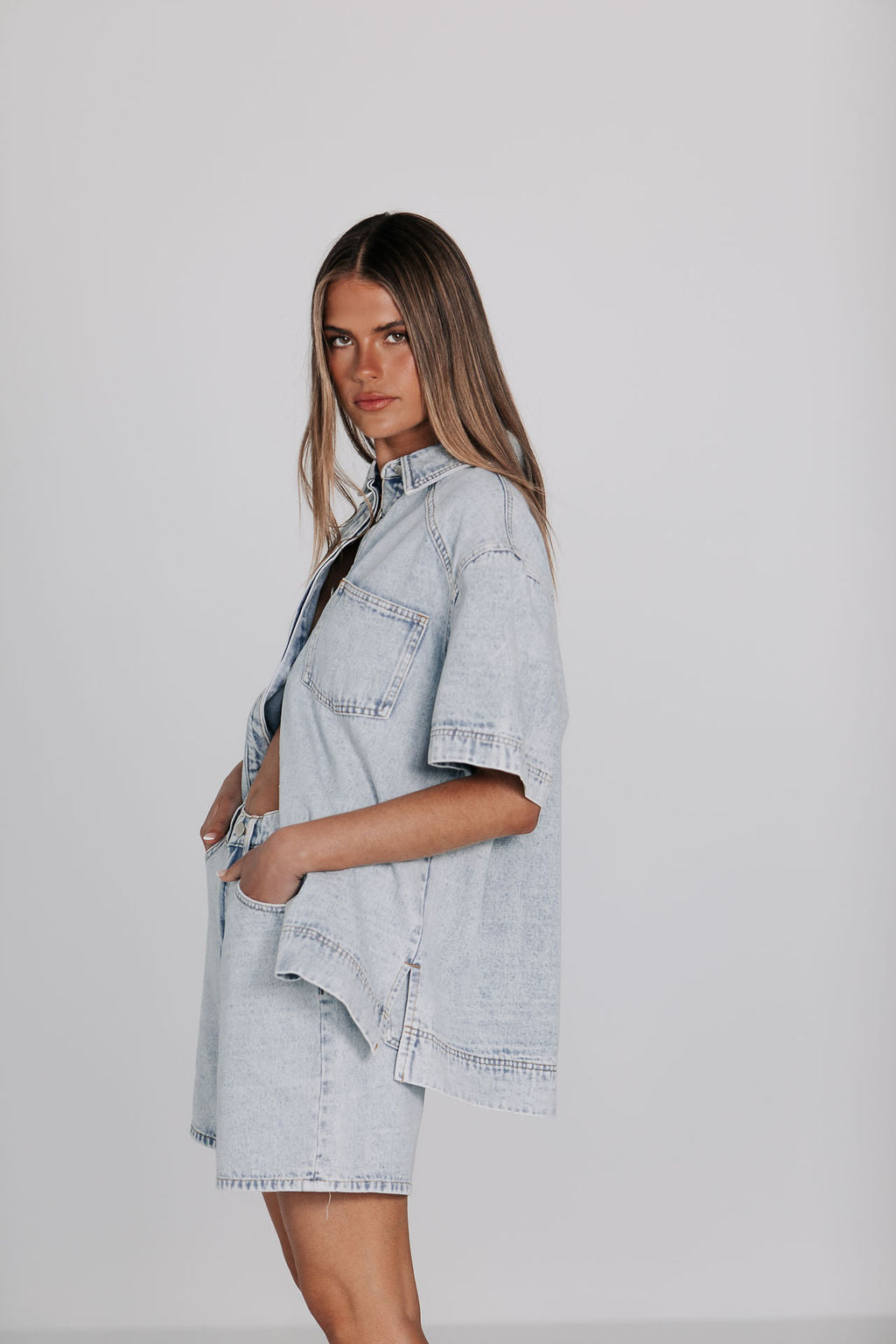 Veira Denim Shirt Light Mineral Wash