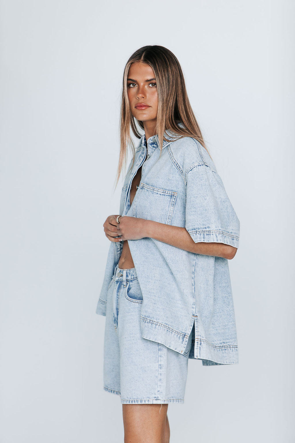 Veira Denim Shirt Light Mineral Wash