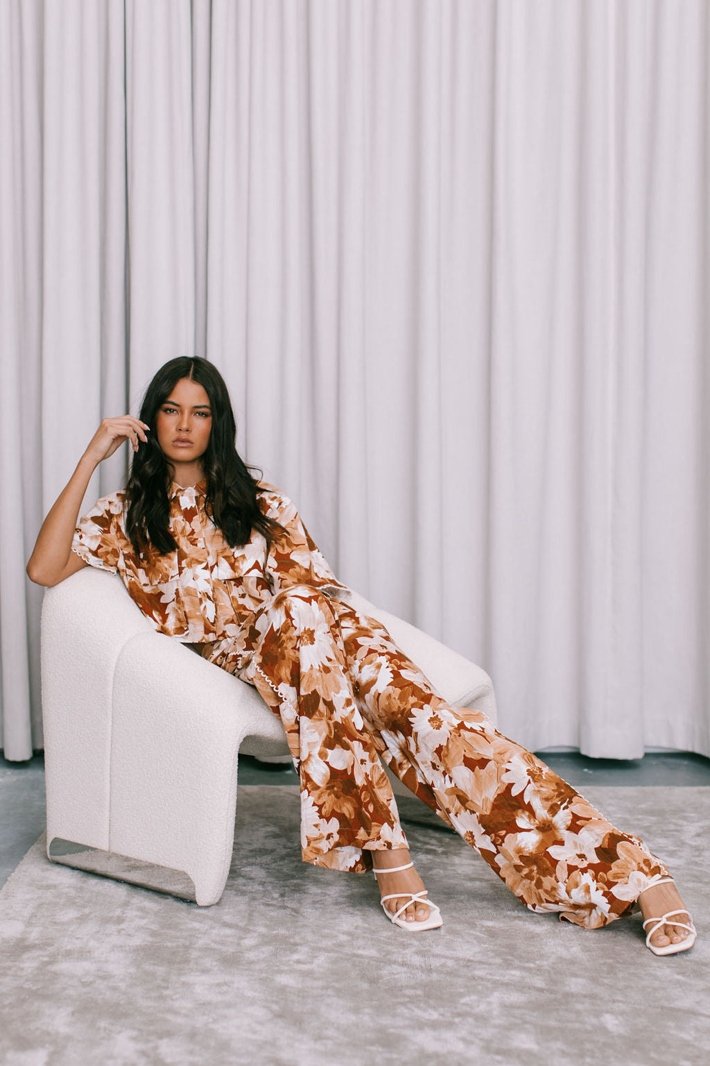 Sempre Pants Rust Floral