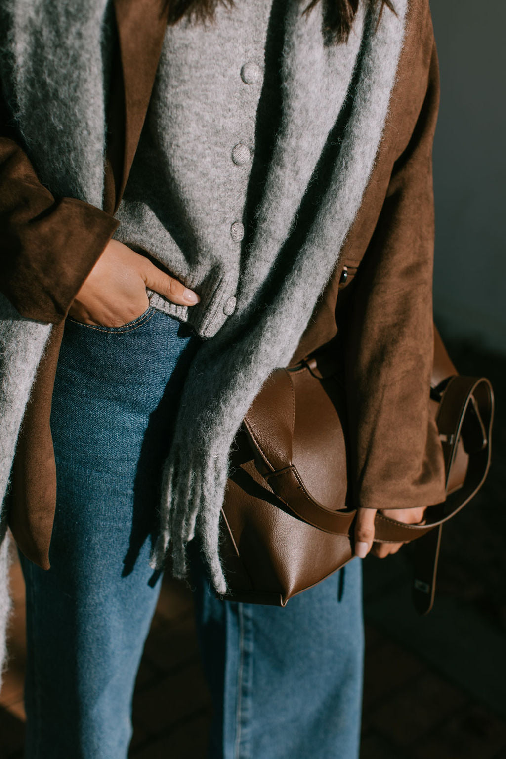 Sharmaine Shoulder Bag - Espresso Brown
