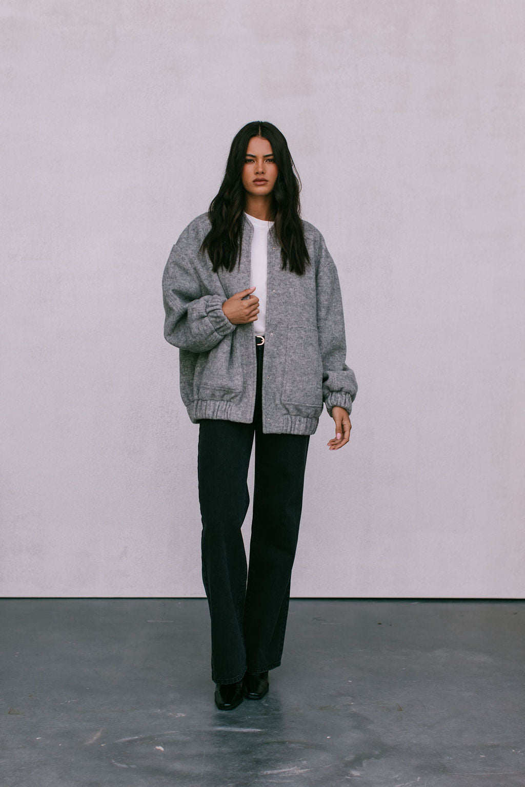 Tully Bomber Jacket - Grey