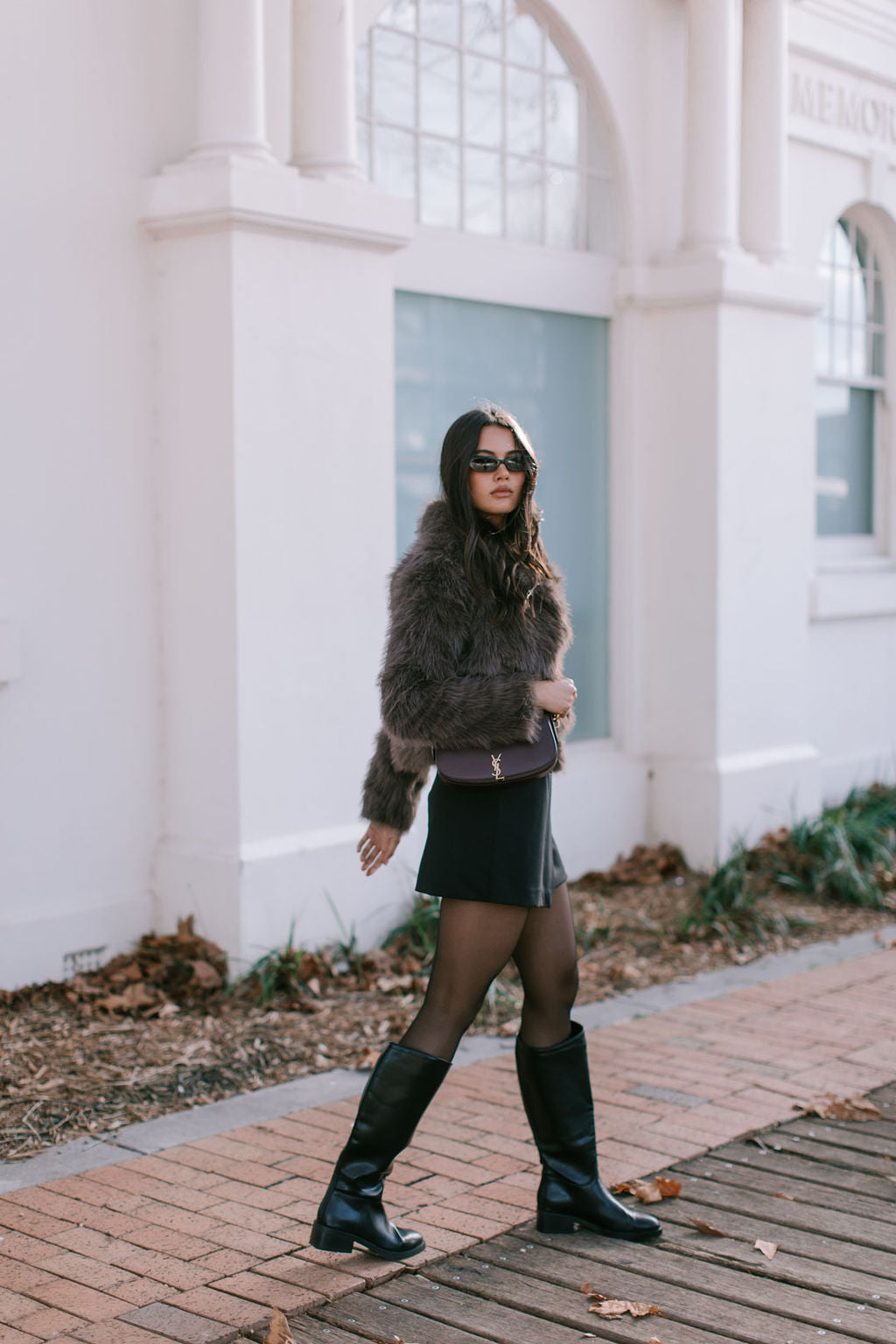 PRE ORDER Delilah Faux Fur Jacket Chocolate