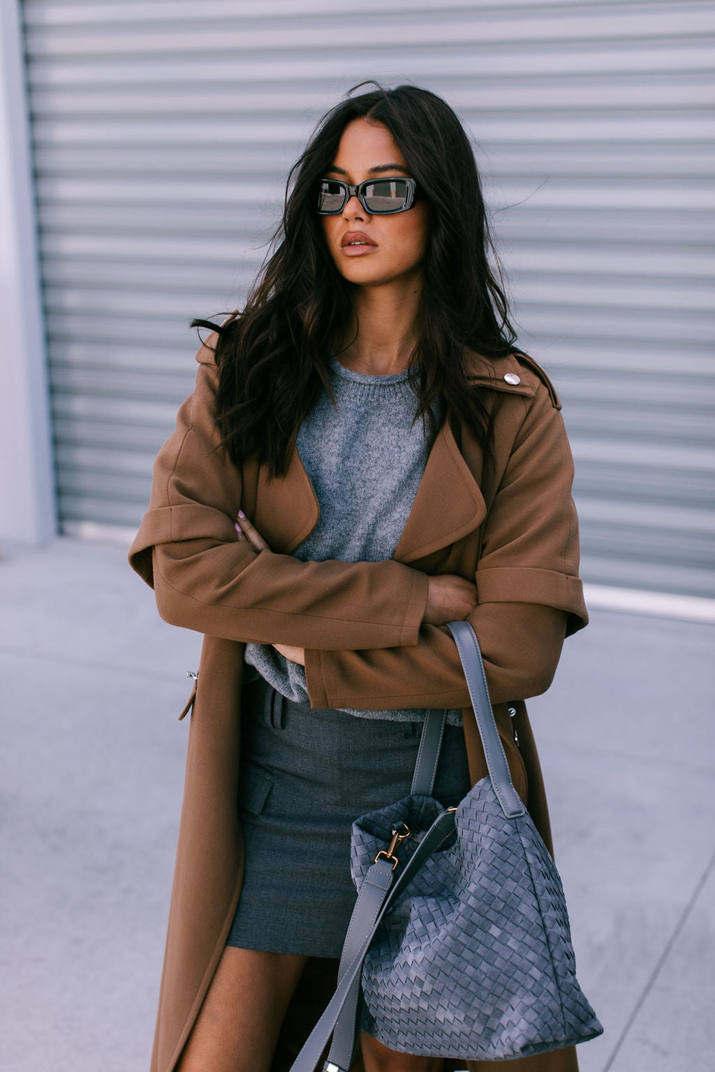 Sarah Trench Coat Tan Brown