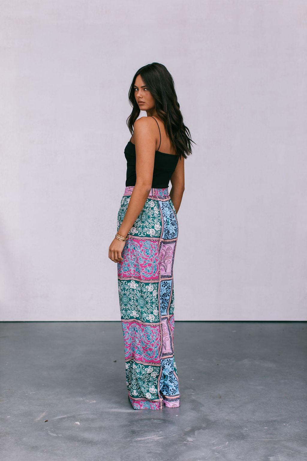 Dante Pants Paisley Tile Print
