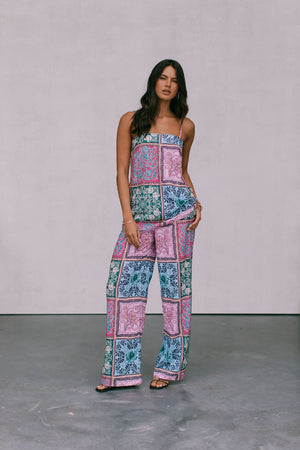 Viola Top Paisley Tile Print
