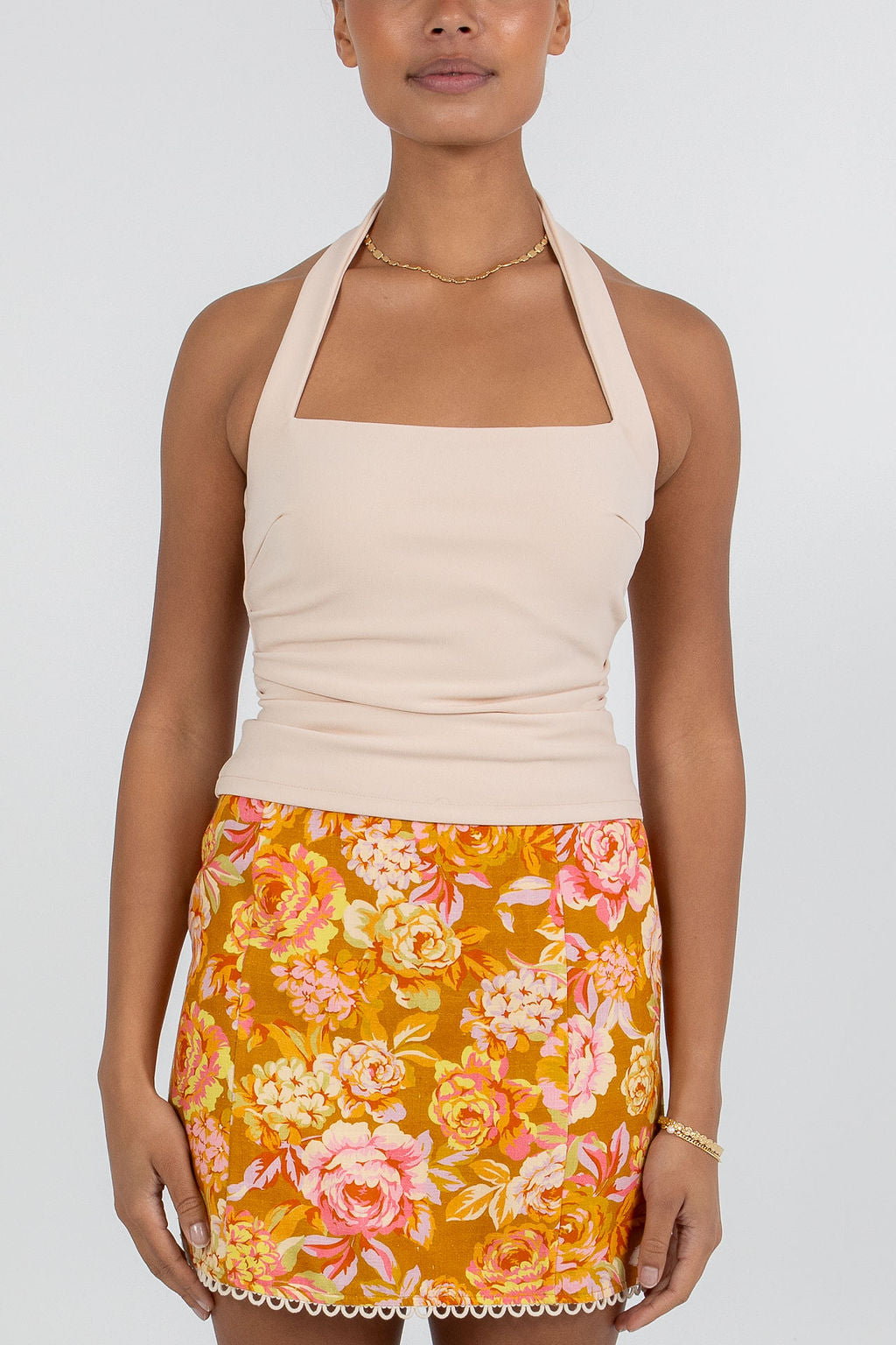Aprire Mini Skirt Hinterbloom Print