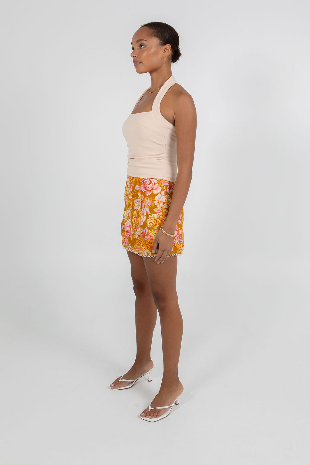 Aprire Mini Skirt Hinterbloom Print