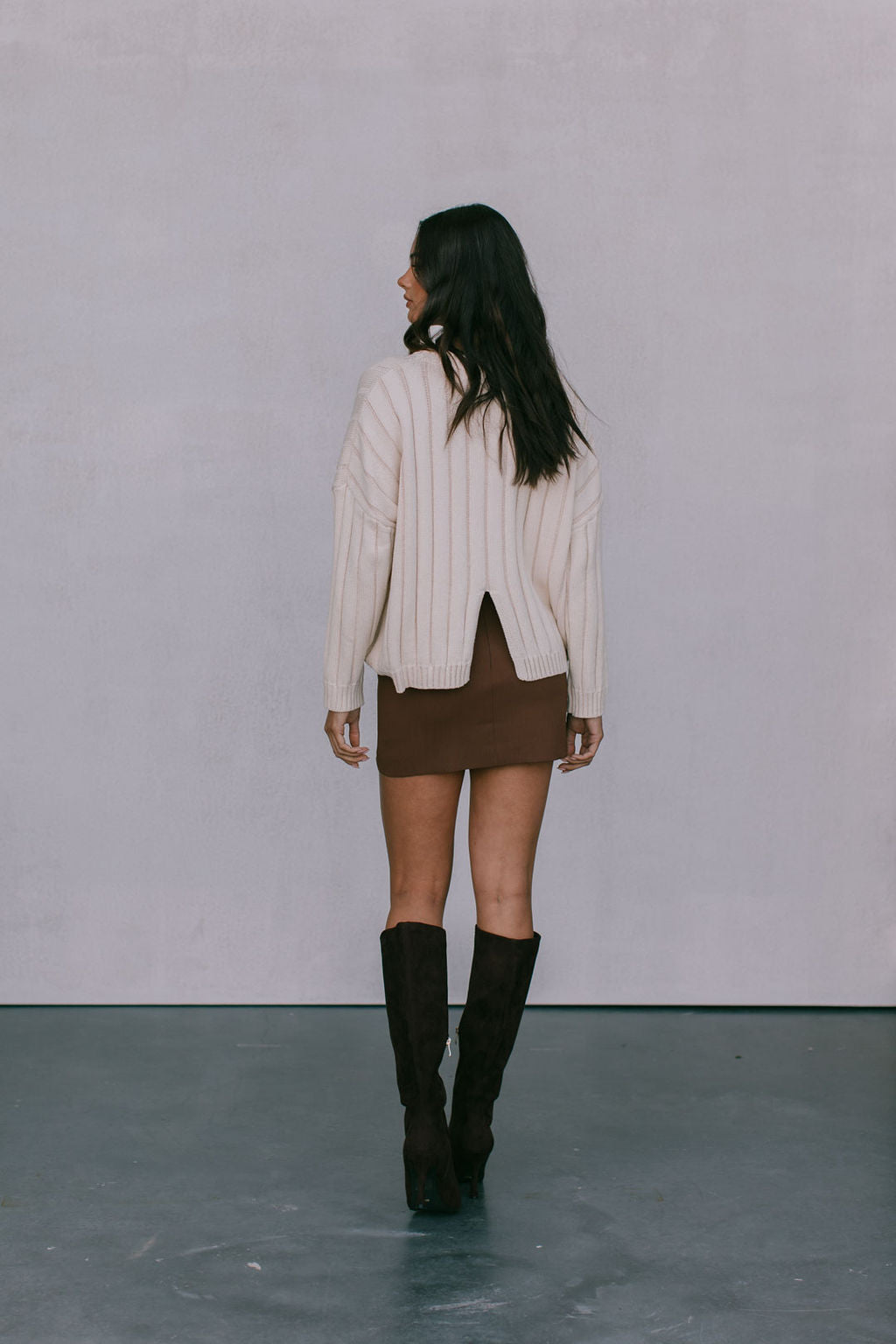 Oliver Knit Jumper - Creamy Beige