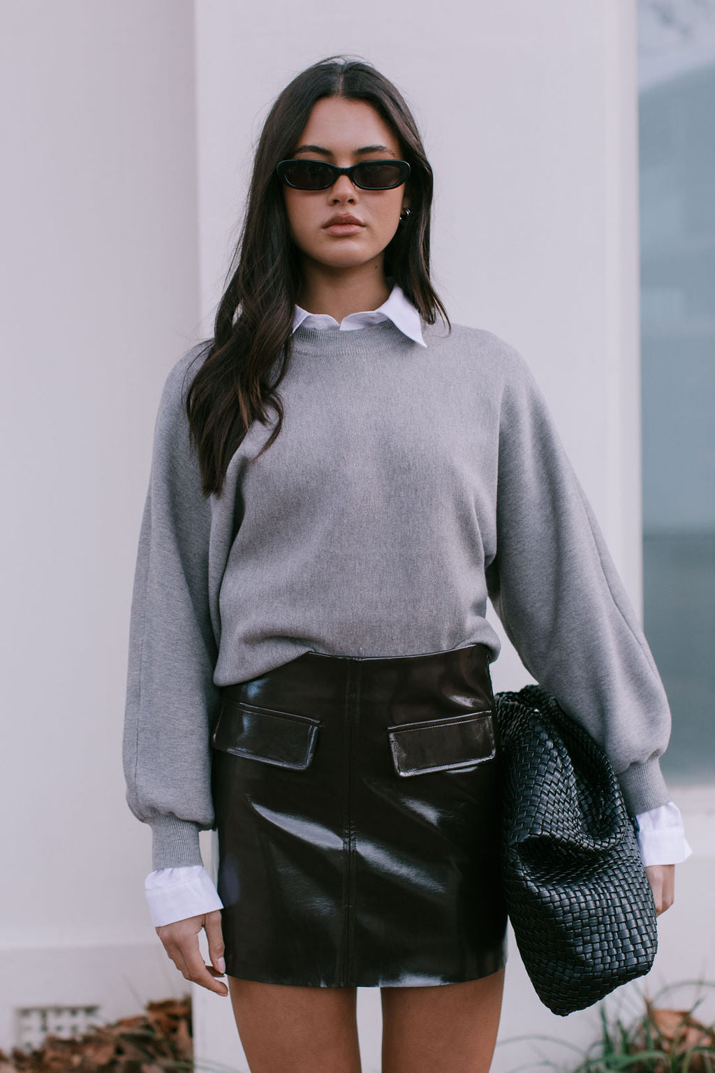 Yanica Knit Jumper - Grey