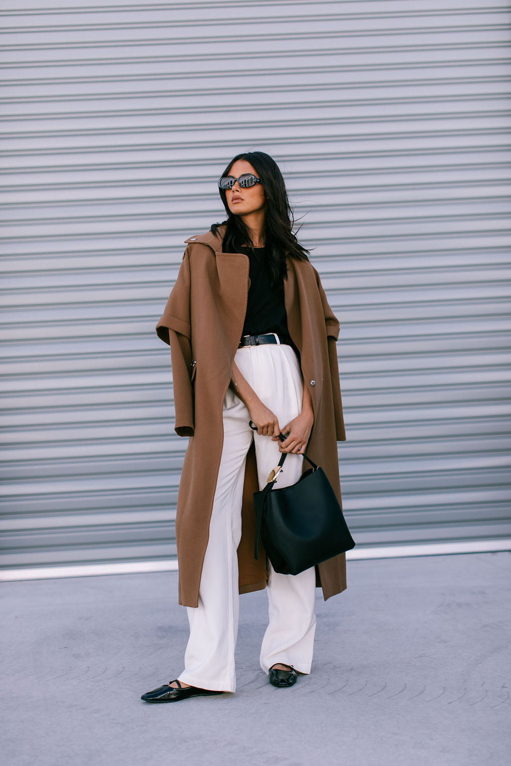 Sarah Trench Coat Tan Brown