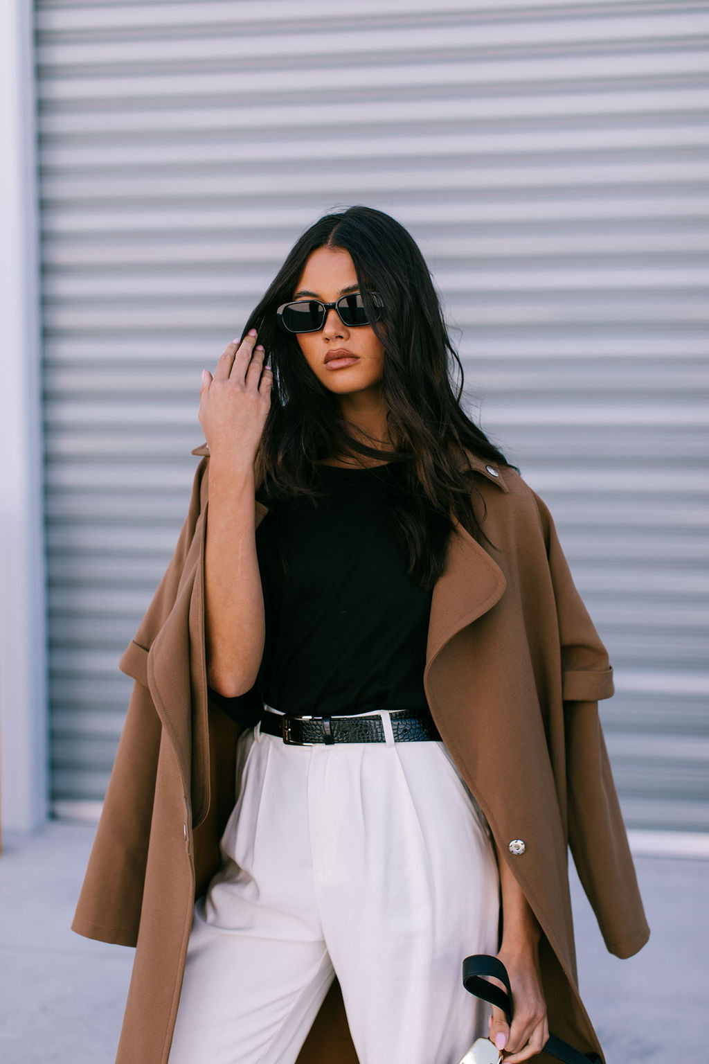 Sarah Trench Coat Tan Brown