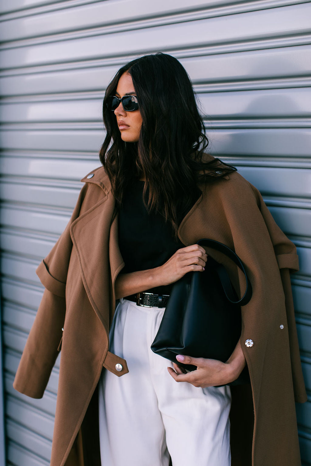 Sarah Trench Coat Tan Brown