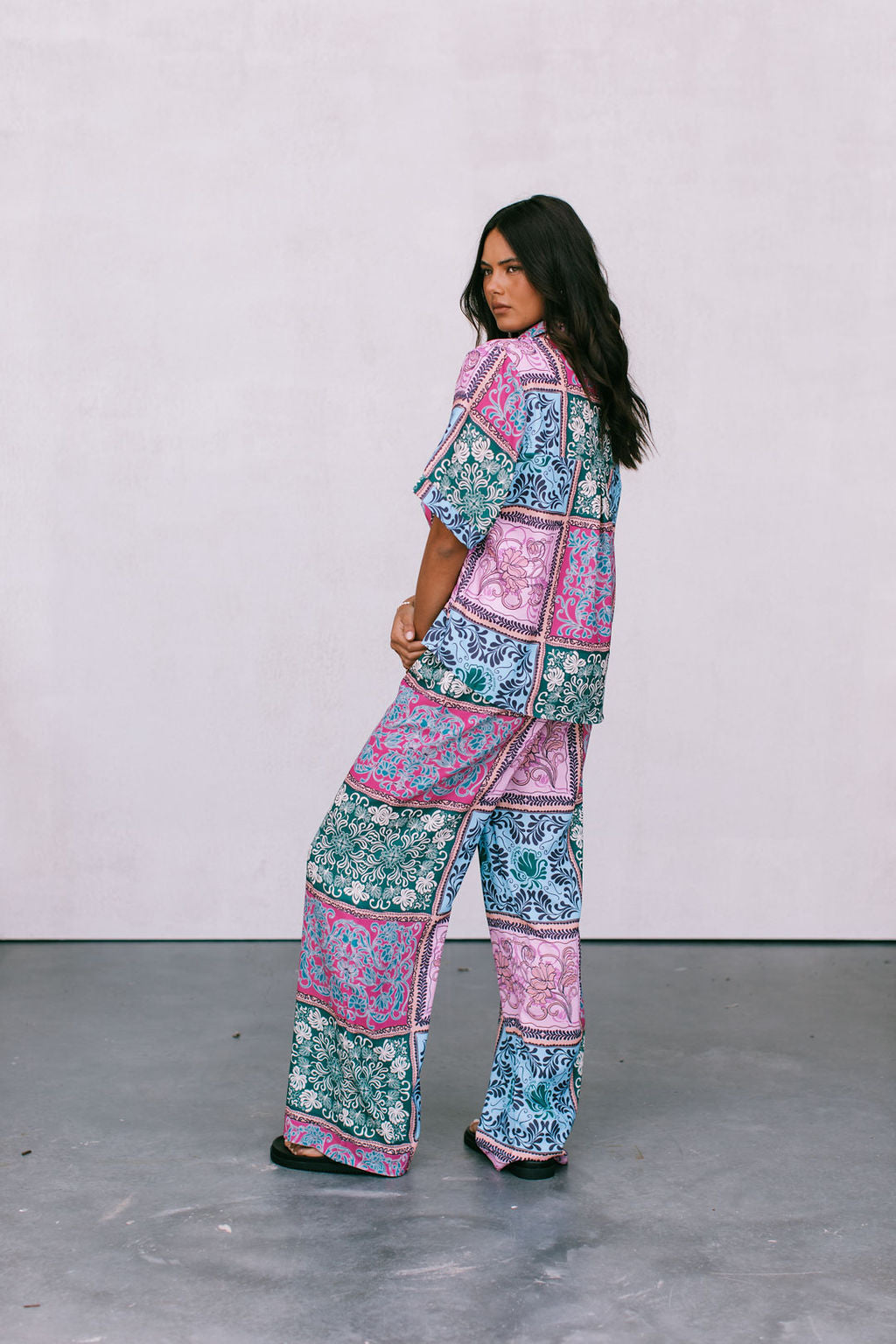 Dante Pants Paisley Tile Print