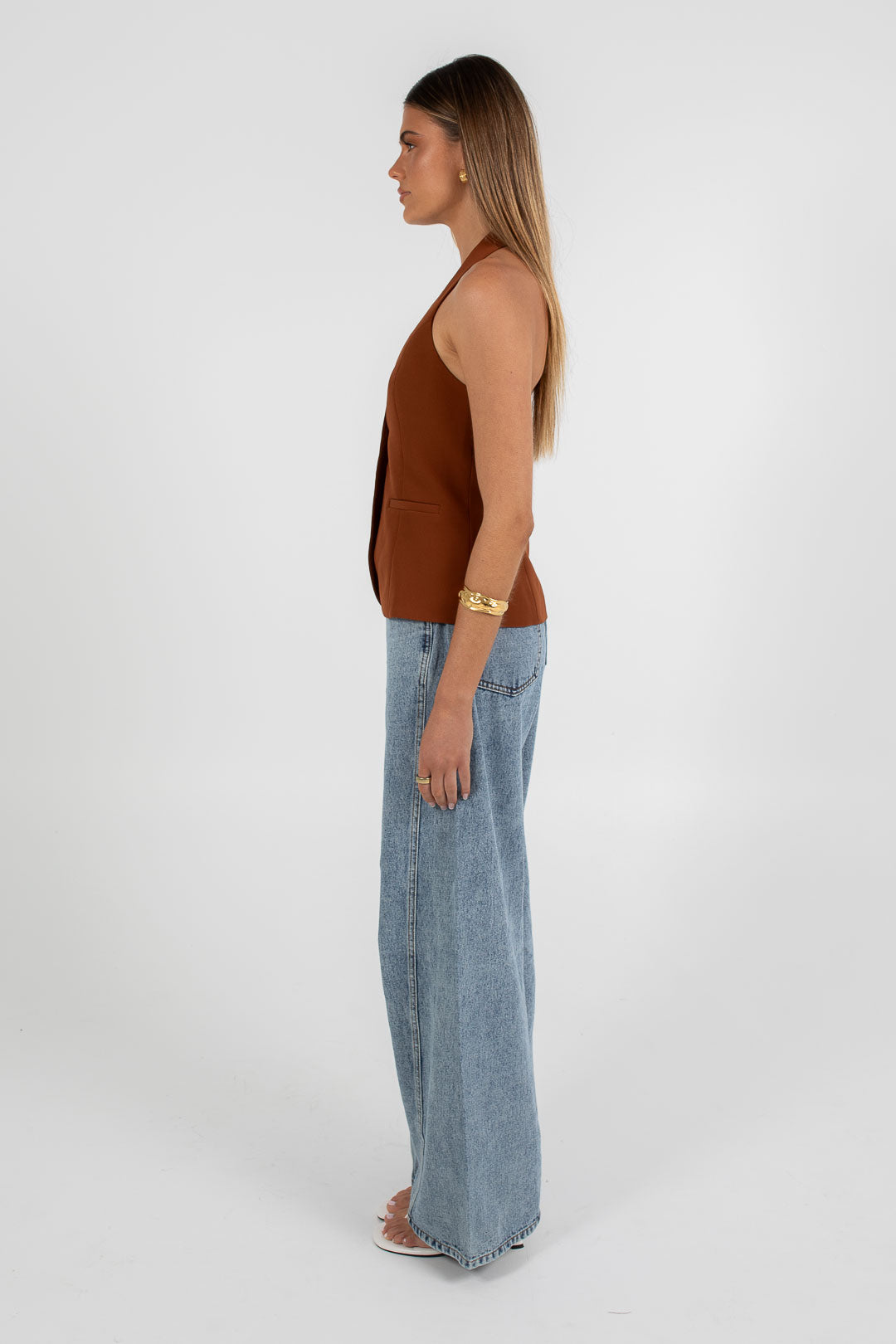 Oden Halter Top - Brown