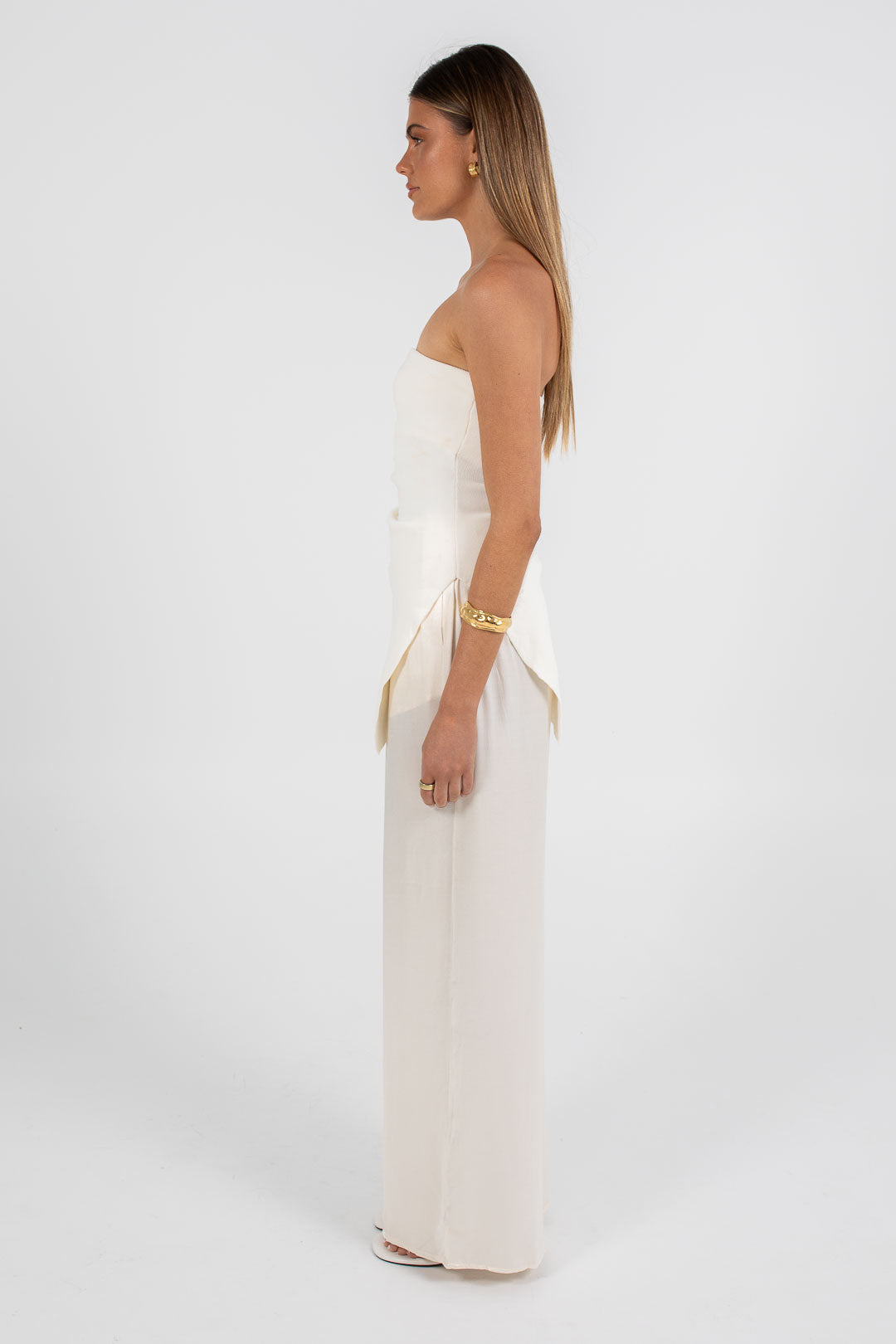 Darcie Strapless Top - Cream