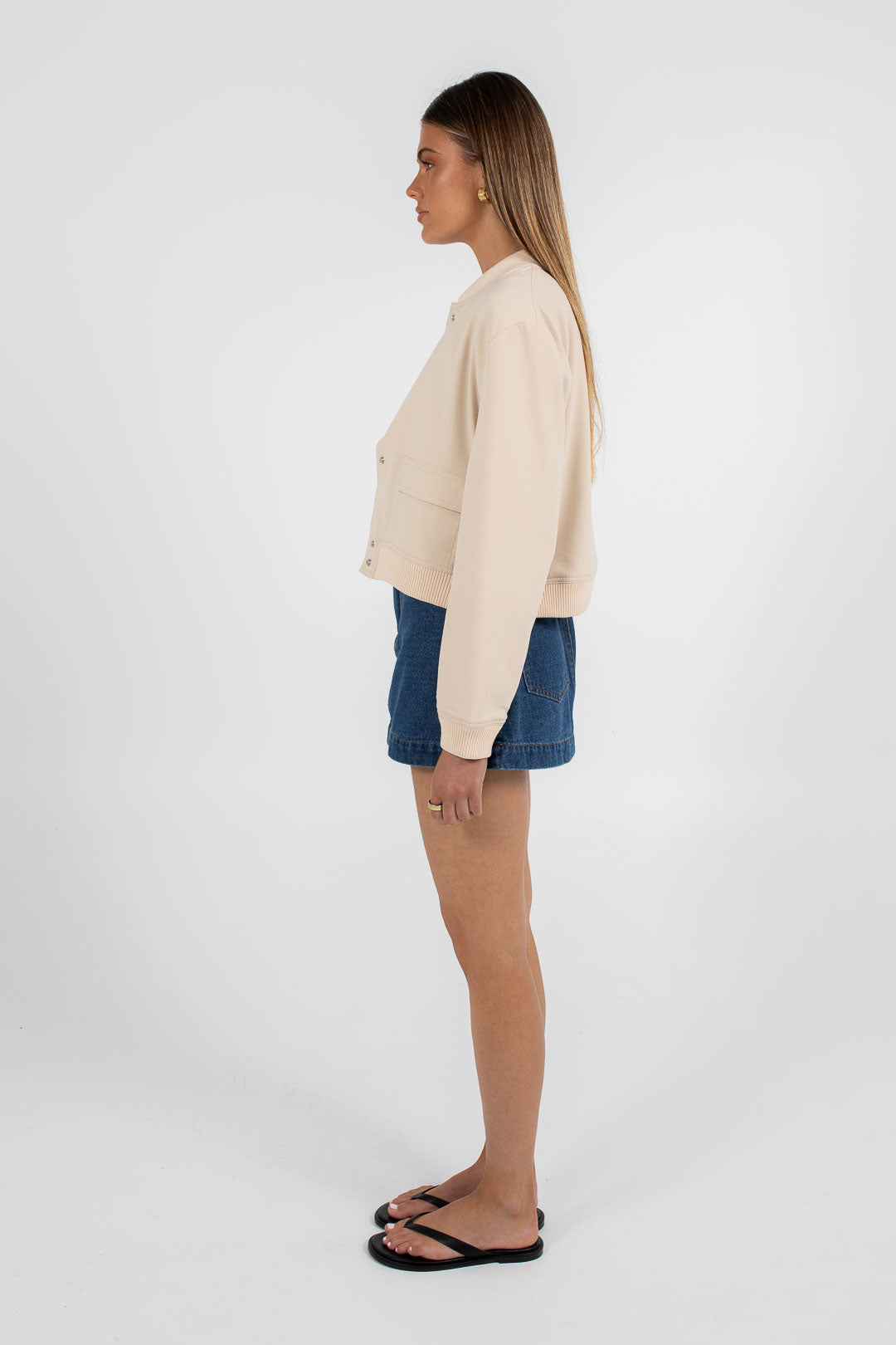 Quinie Bomber Jacket Cream