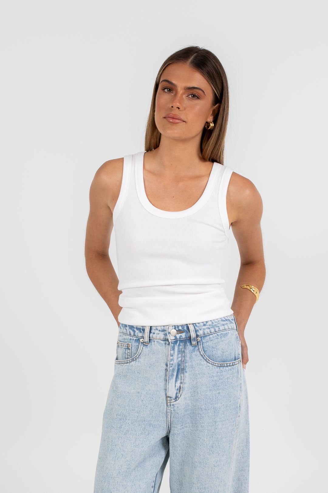 PRE ORDER Elissa Baggy Jean Light Mineral Wash