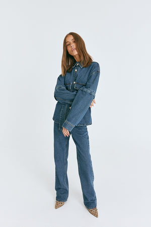 Embley Slim Leg Jean Dark Vintage