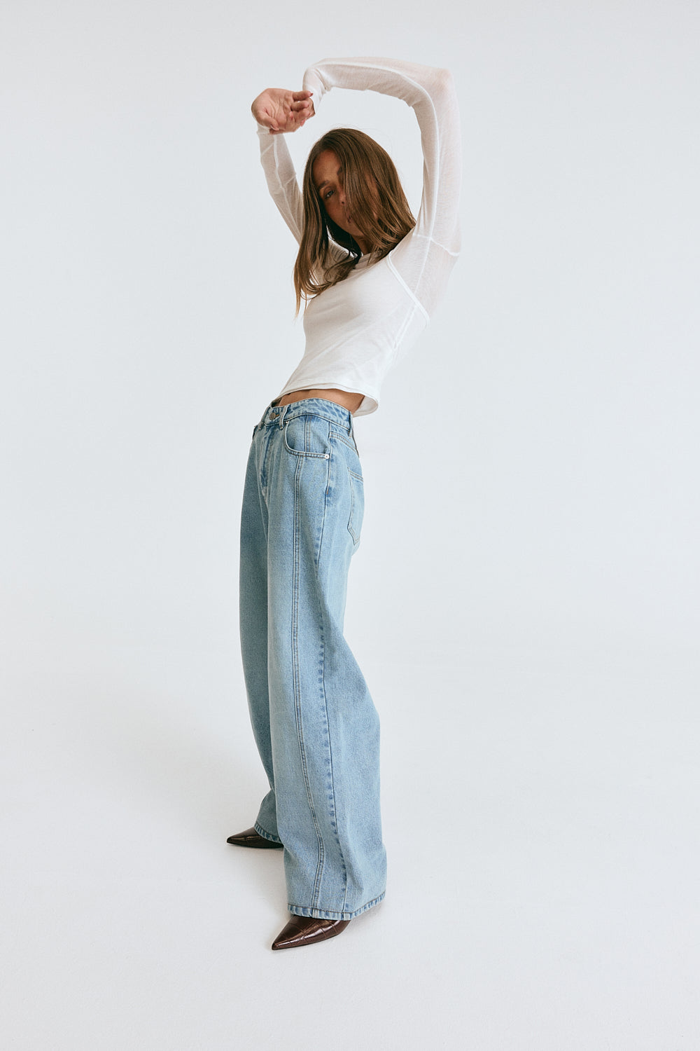 Janey Wide Leg Jeans Light Vintage
