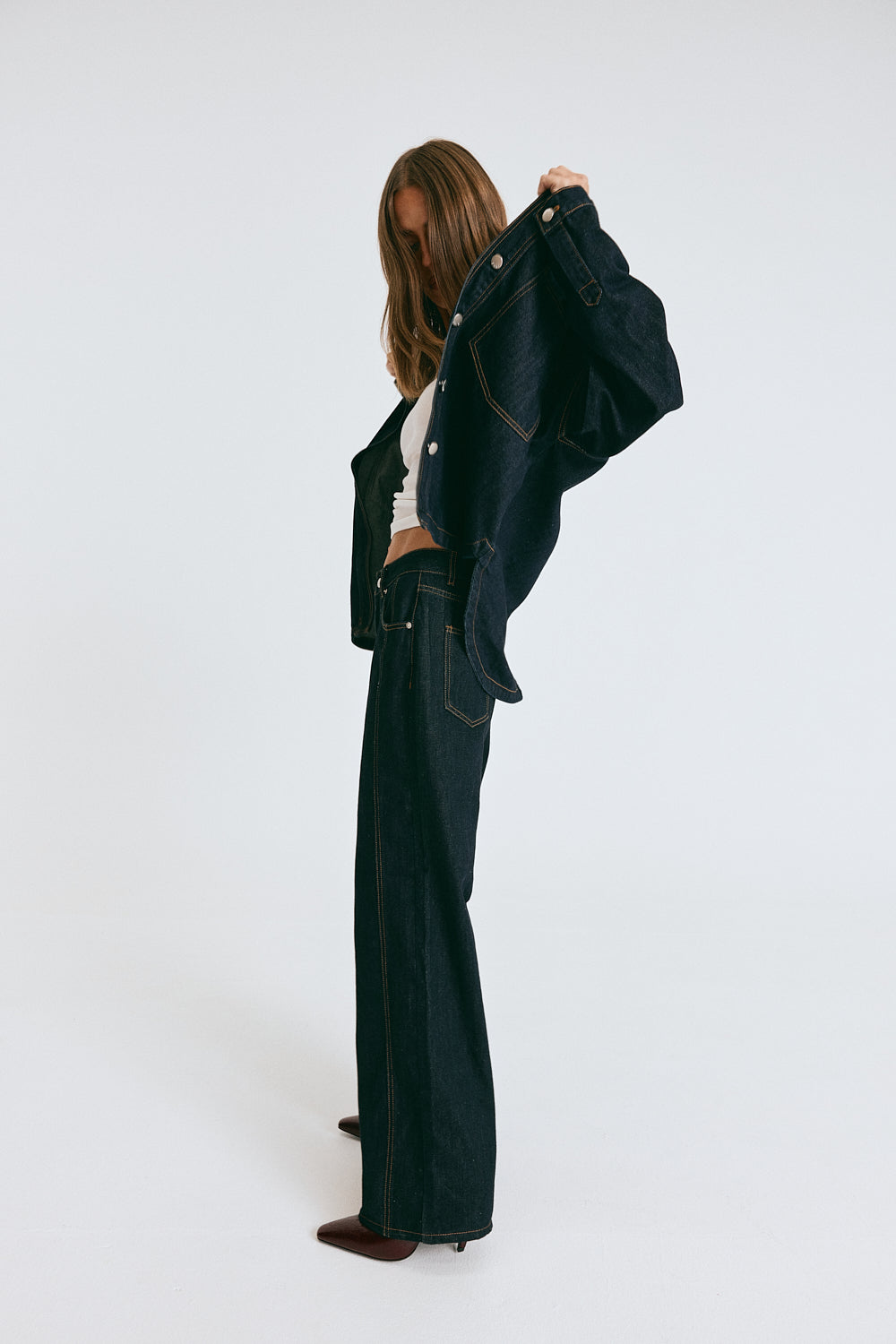 Janey Baggy Leg Jeans Indigo