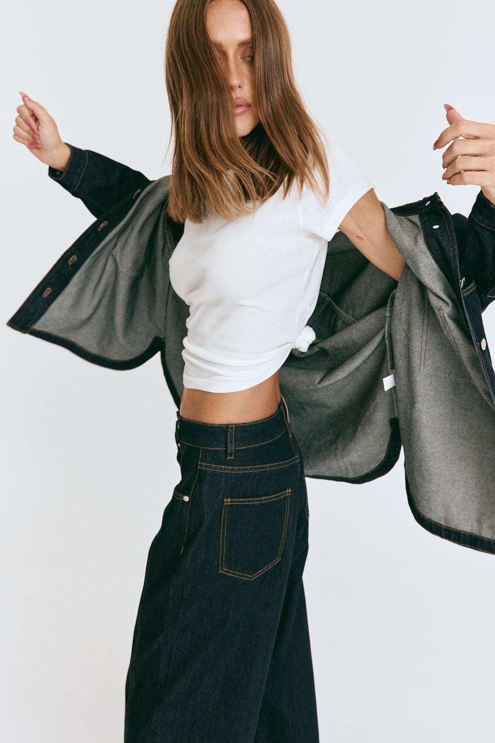 Janey Baggy Leg Jeans Indigo