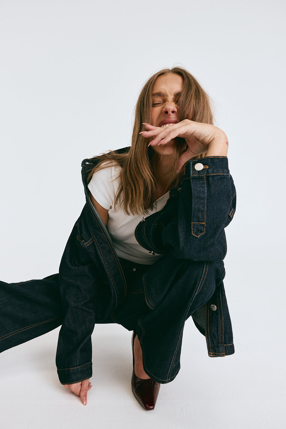 Janey Baggy Leg Jeans Indigo