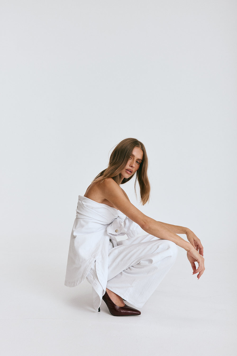 Ilou Denim Shirt White