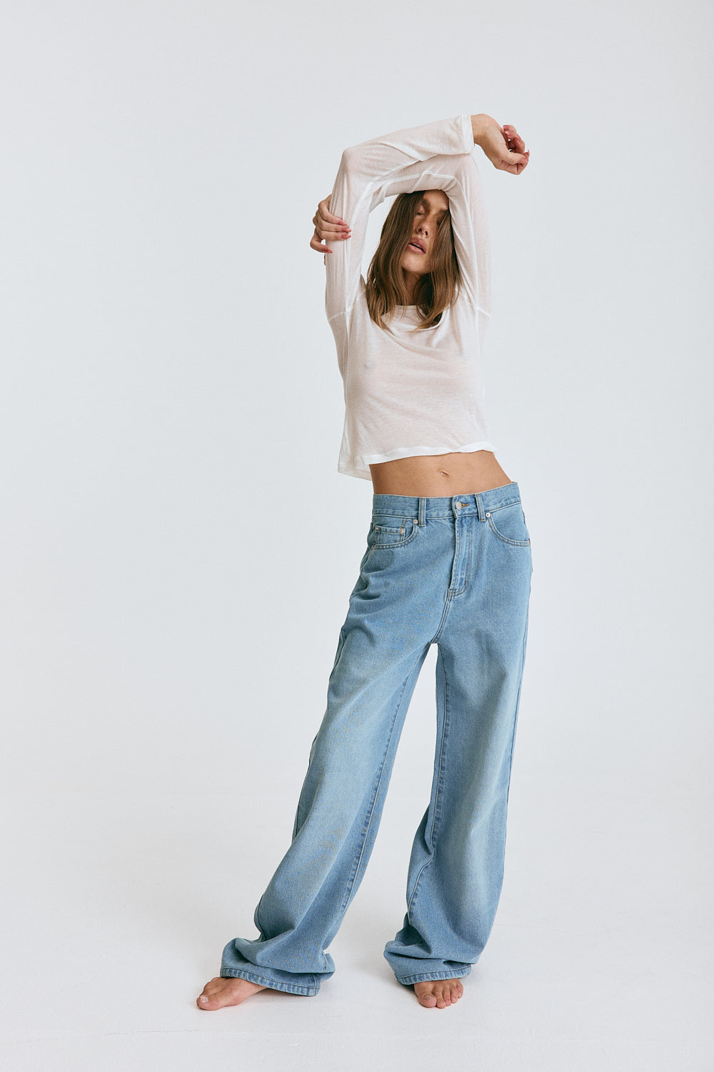 Carissa Wide Leg Jeans True Blue Wash