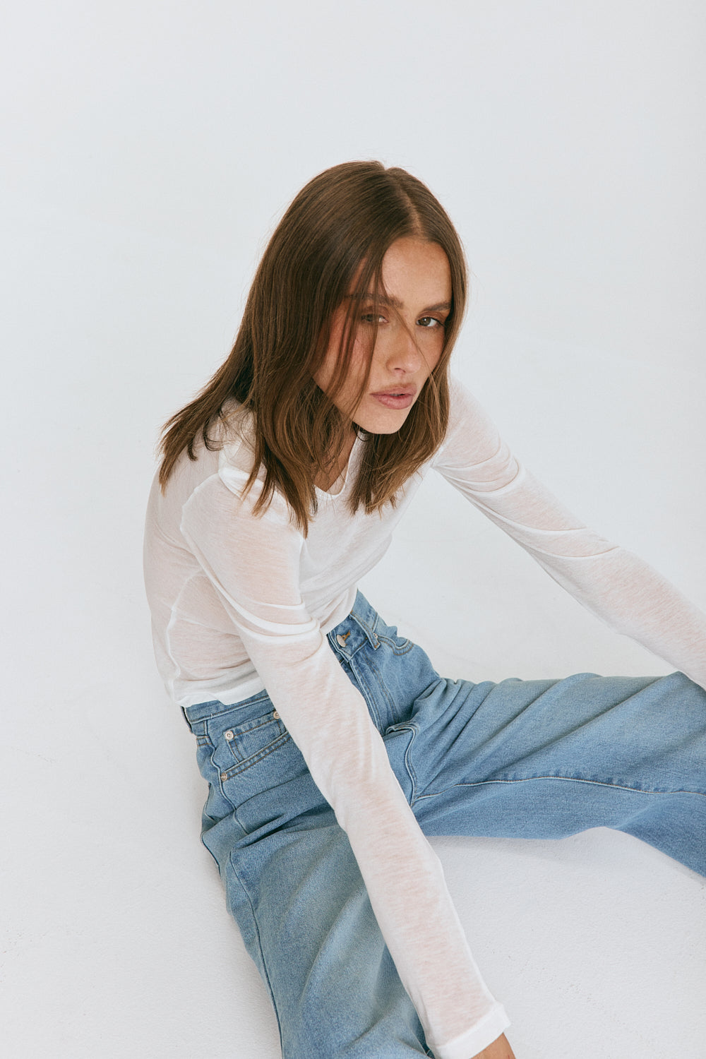 Carissa Wide Leg Jeans True Blue Wash
