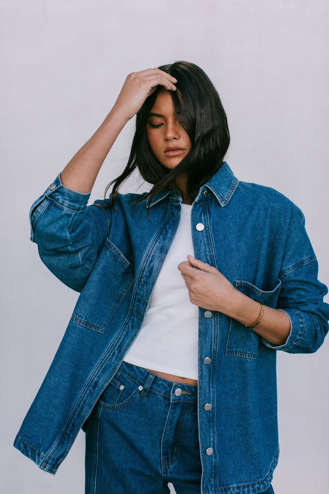 DISPATCH 07.05.25 - Janey Wide Leg Jeans - Dark Blue Wash