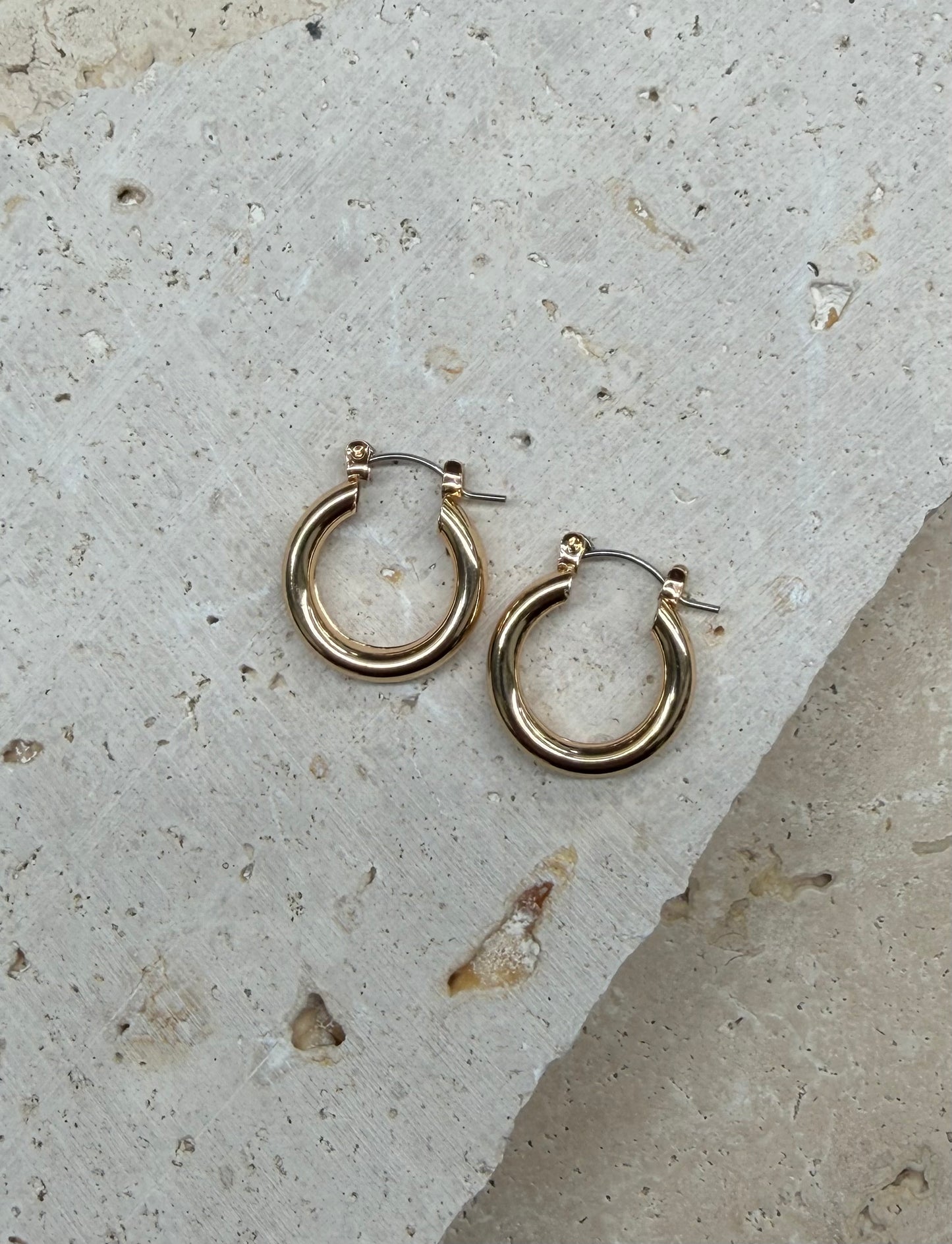 Eliddy Small Hoop Earrings - Gold